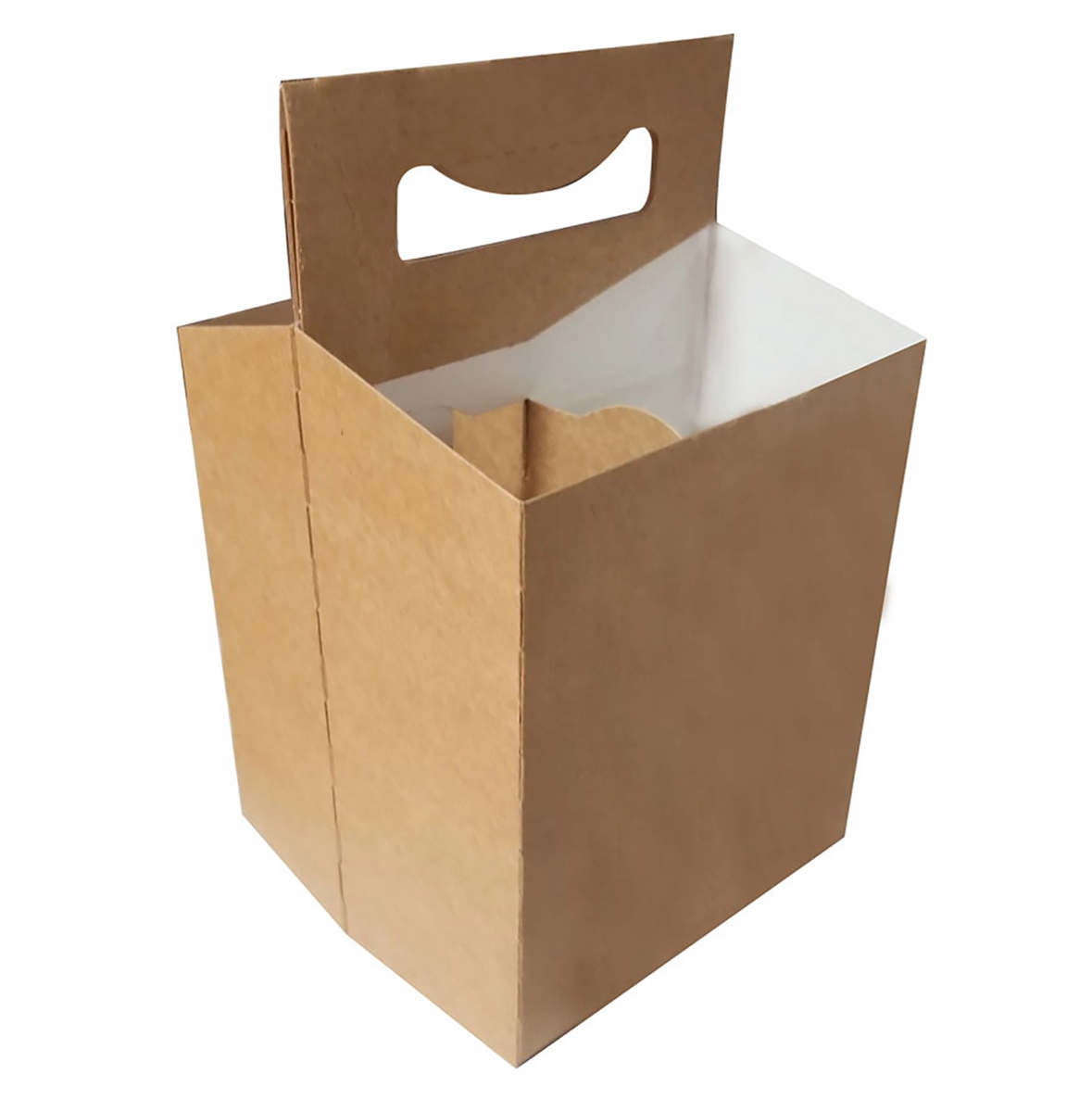 MT Products Kraft Cardboard 4 Pack Carrier/12 oz Bottle Holder