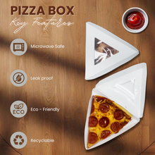 Load image into Gallery viewer, Individual Slice Pizza Box with window
